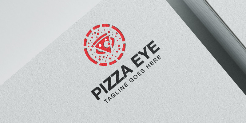 Дизайн логотипа Pizza Eye