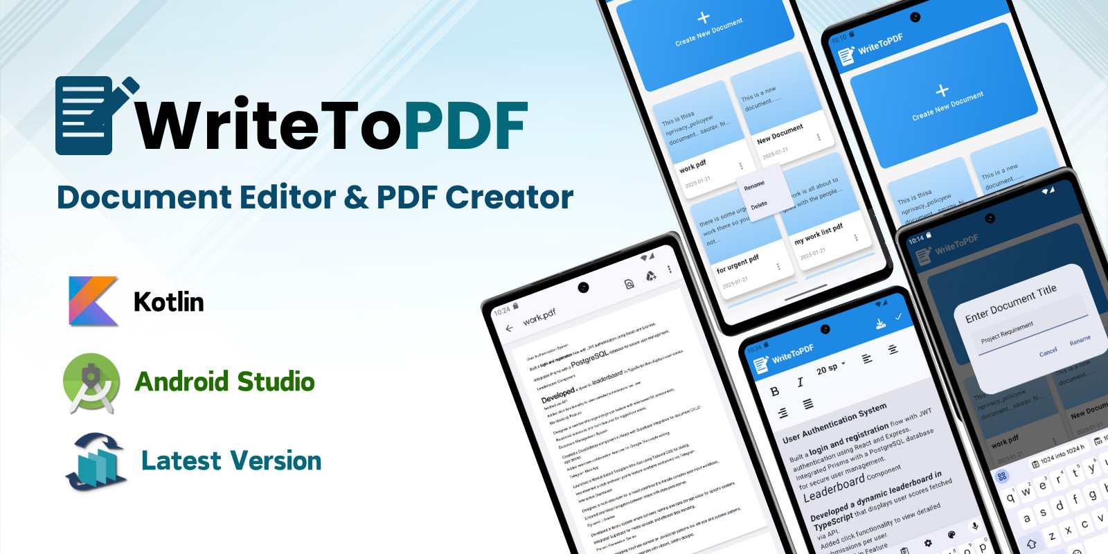 WriteToPdf- редактор документов PDF