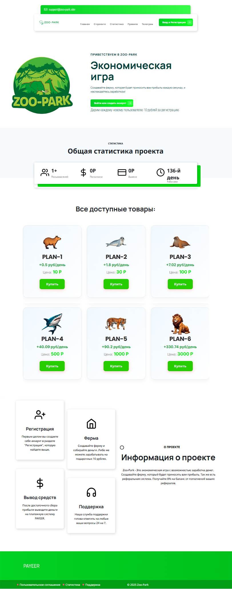 Zoo Park - Экономическая игра