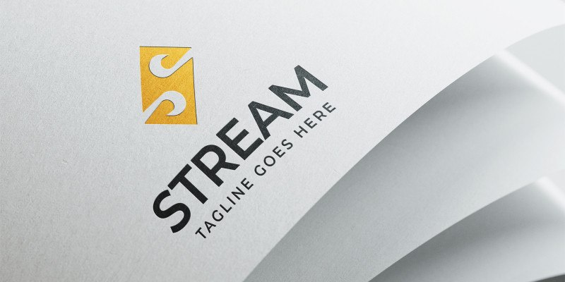 Дизайн логотипа Stream