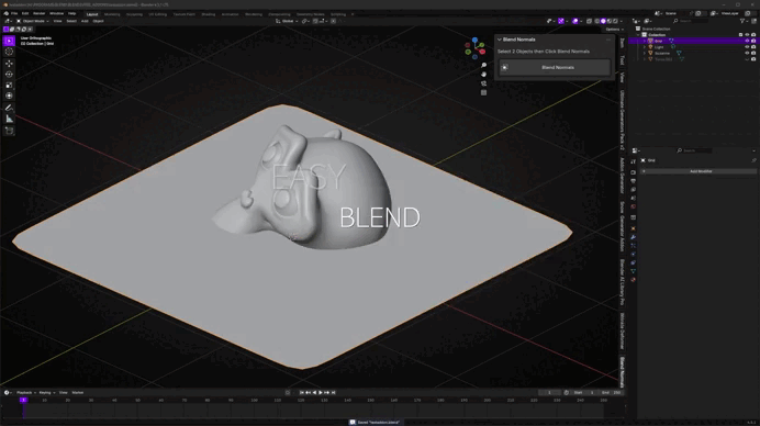 Easy Blend Normals (для blender)